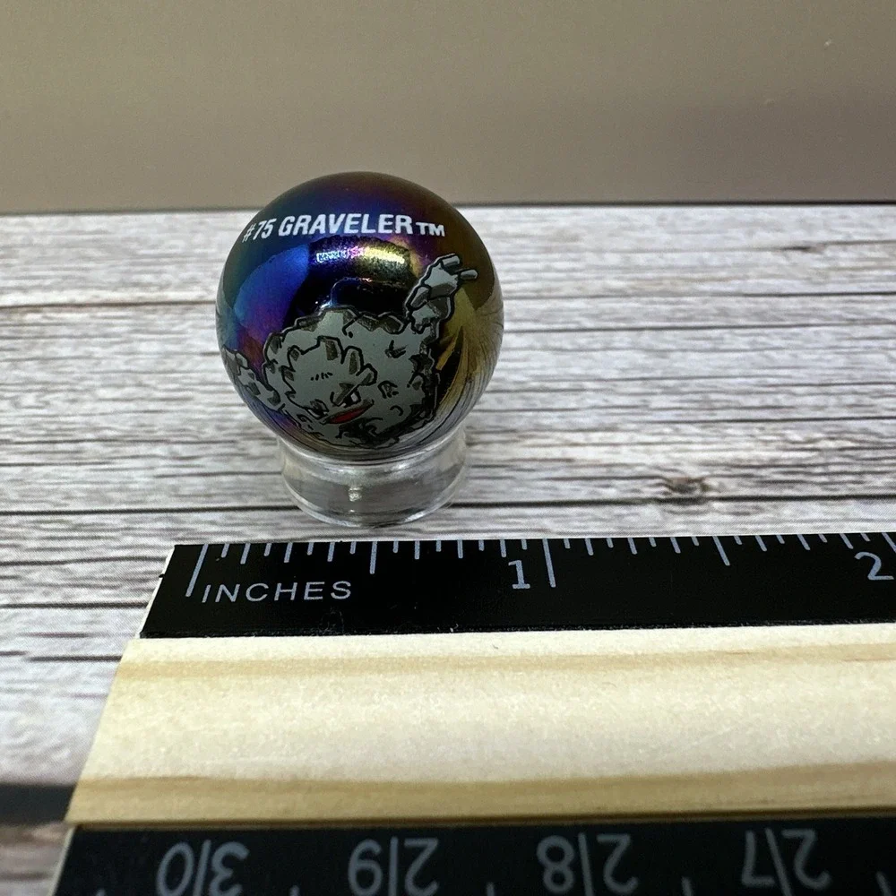 Pokemon Graveler #75 Holo Collector Marble Toy Biz 2000 Vintage Glass